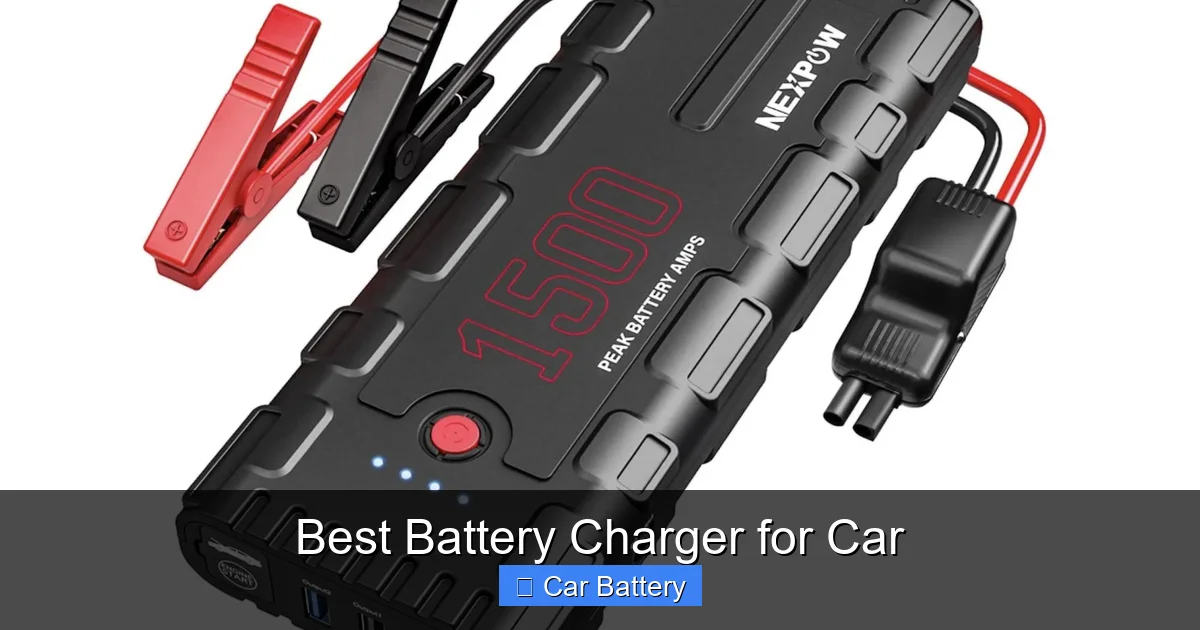 Best Battery Charger for Car