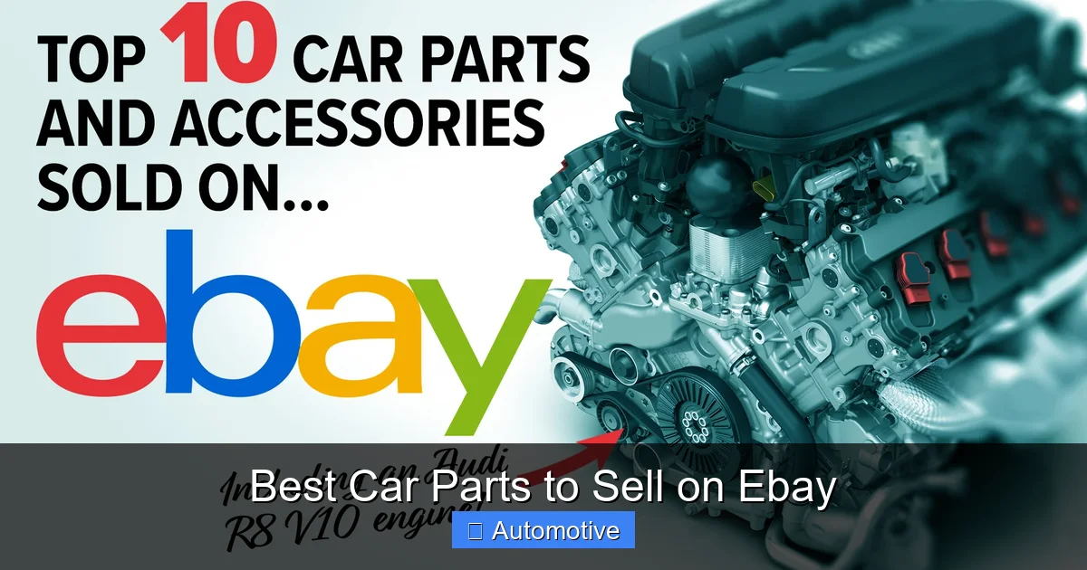 Best Car Parts to Sell on Ebay