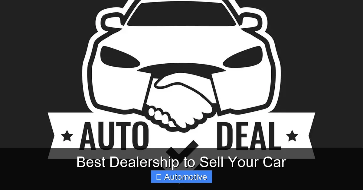 Best Dealership to Sell Your Car