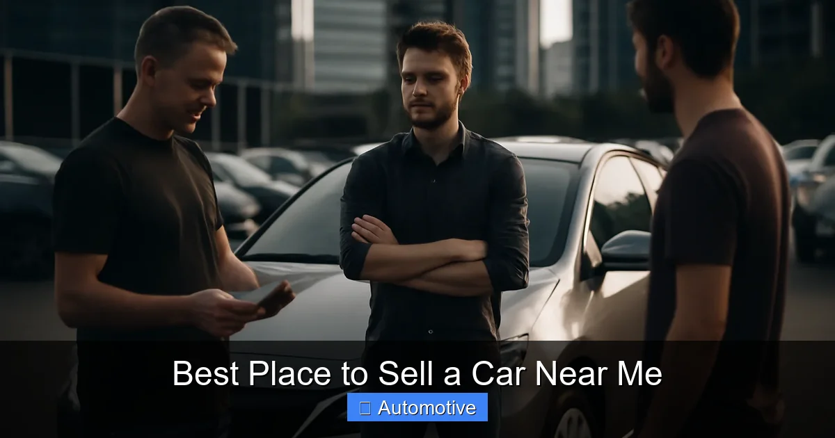 Best Place to Sell a Car Near Me