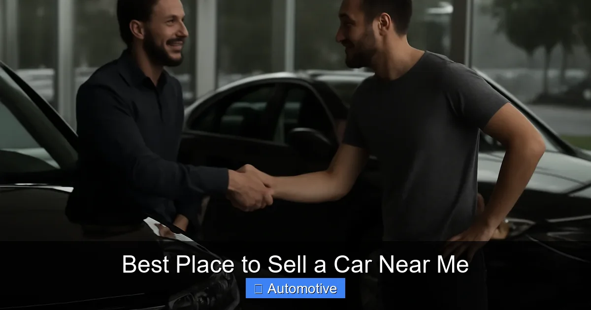 Best Place to Sell a Car Near Me