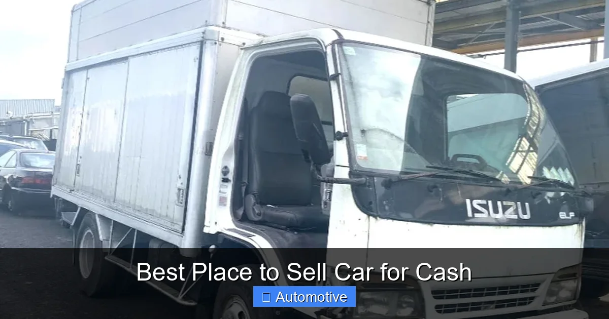 Best Place to Sell Car for Cash