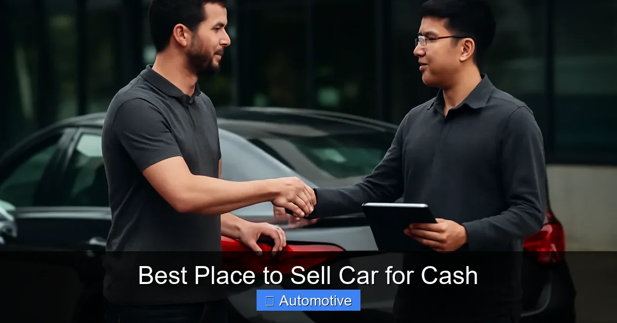 Best Place to Sell Car for Cash