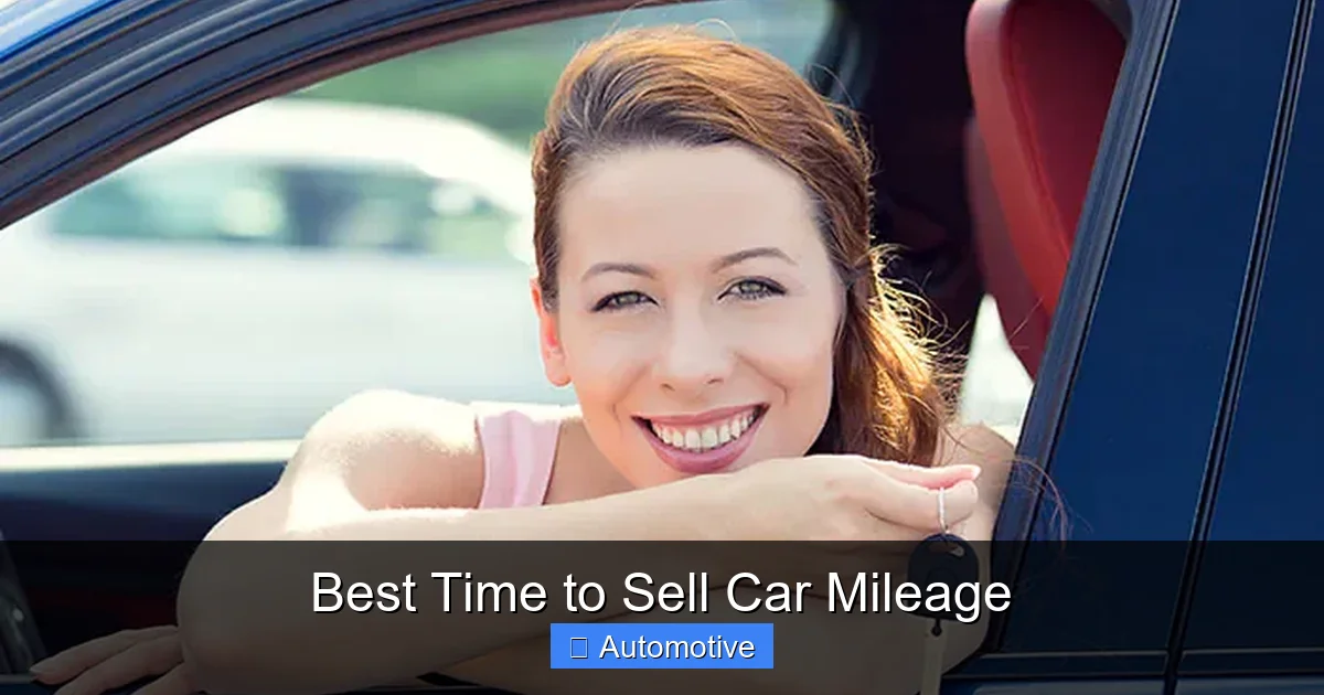 Best Time to Sell Car Mileage