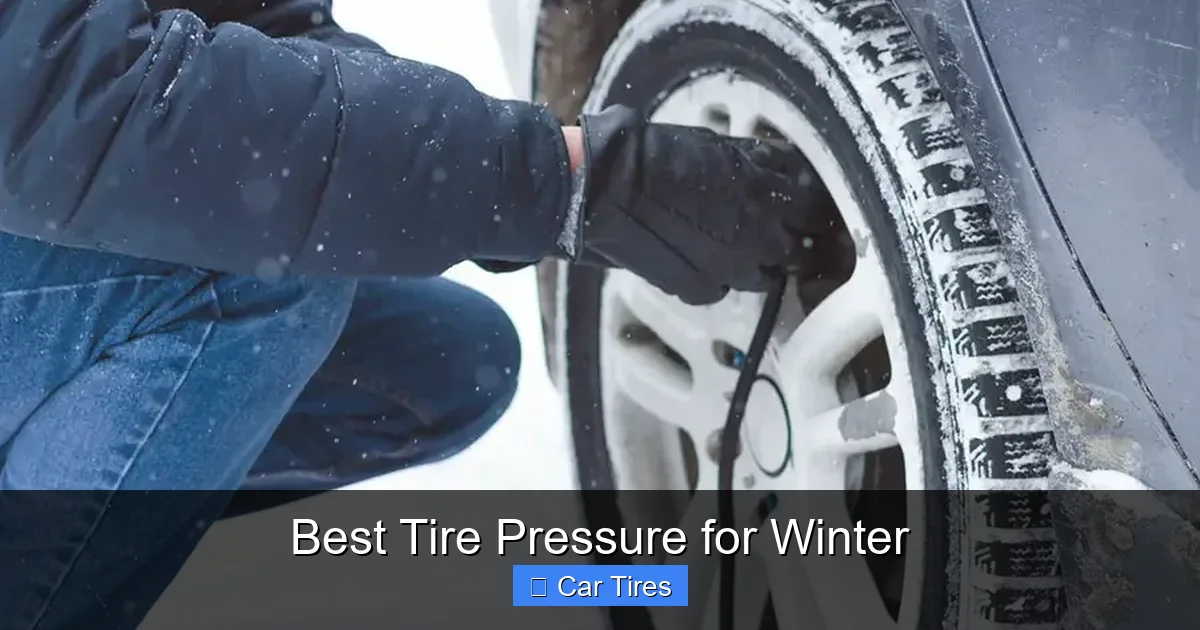 Best Tire Pressure for Winter