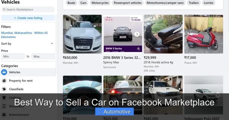 Best Way to Sell a Car on Facebook Marketplace