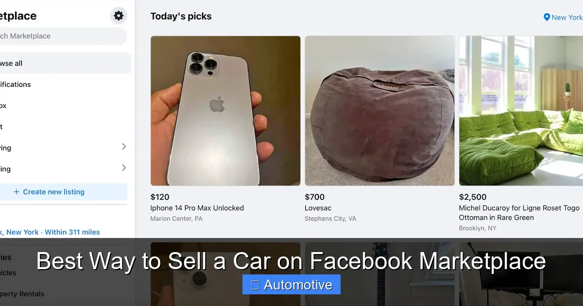 Best Way to Sell a Car on Facebook Marketplace