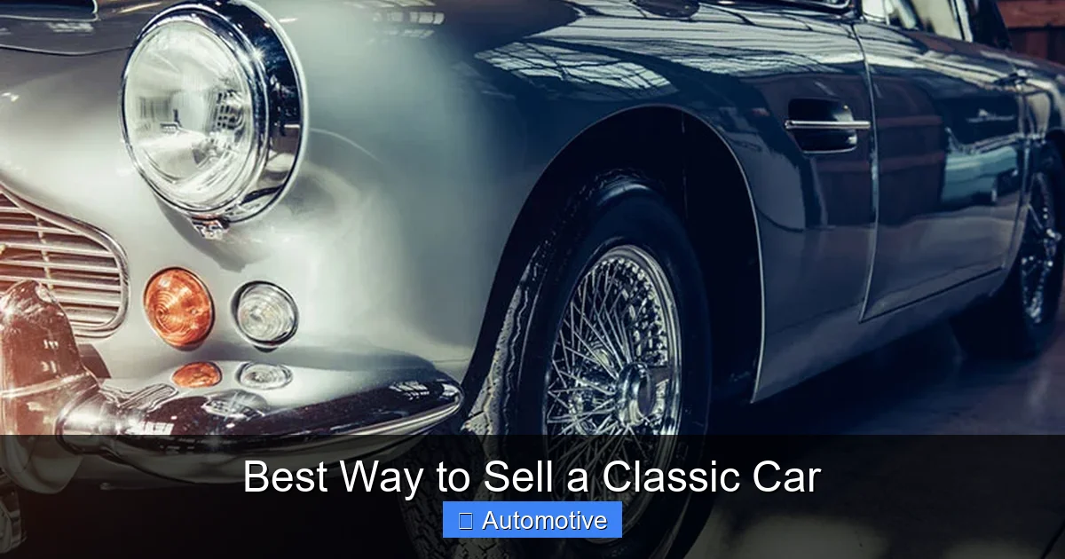 Best Way to Sell a Classic Car