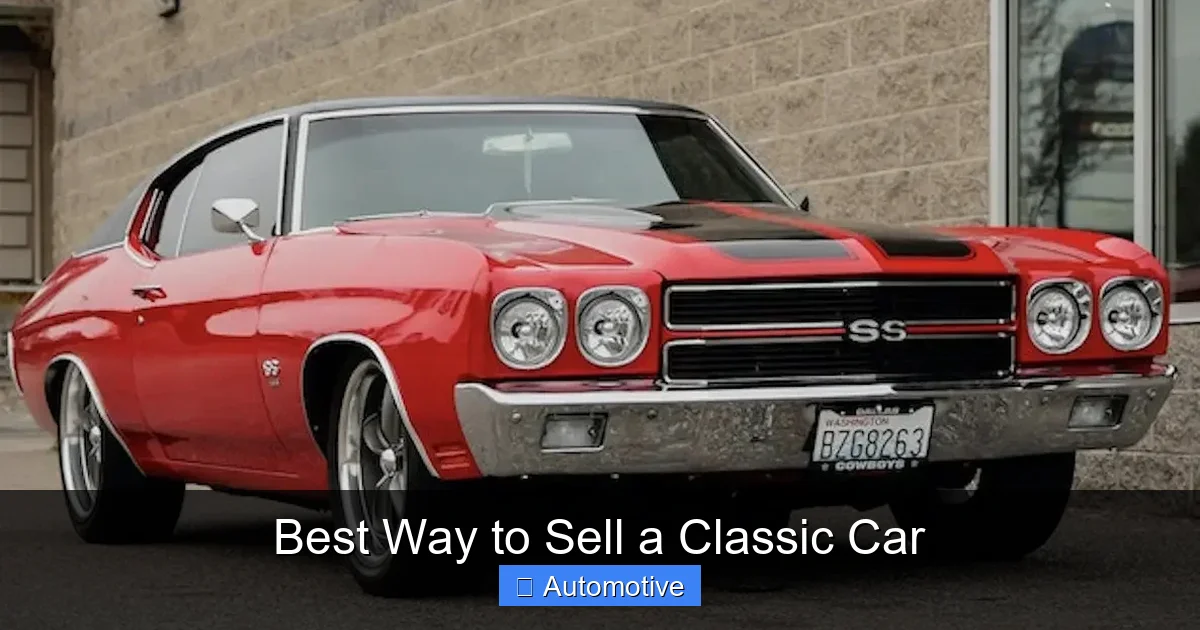 Best Way to Sell a Classic Car