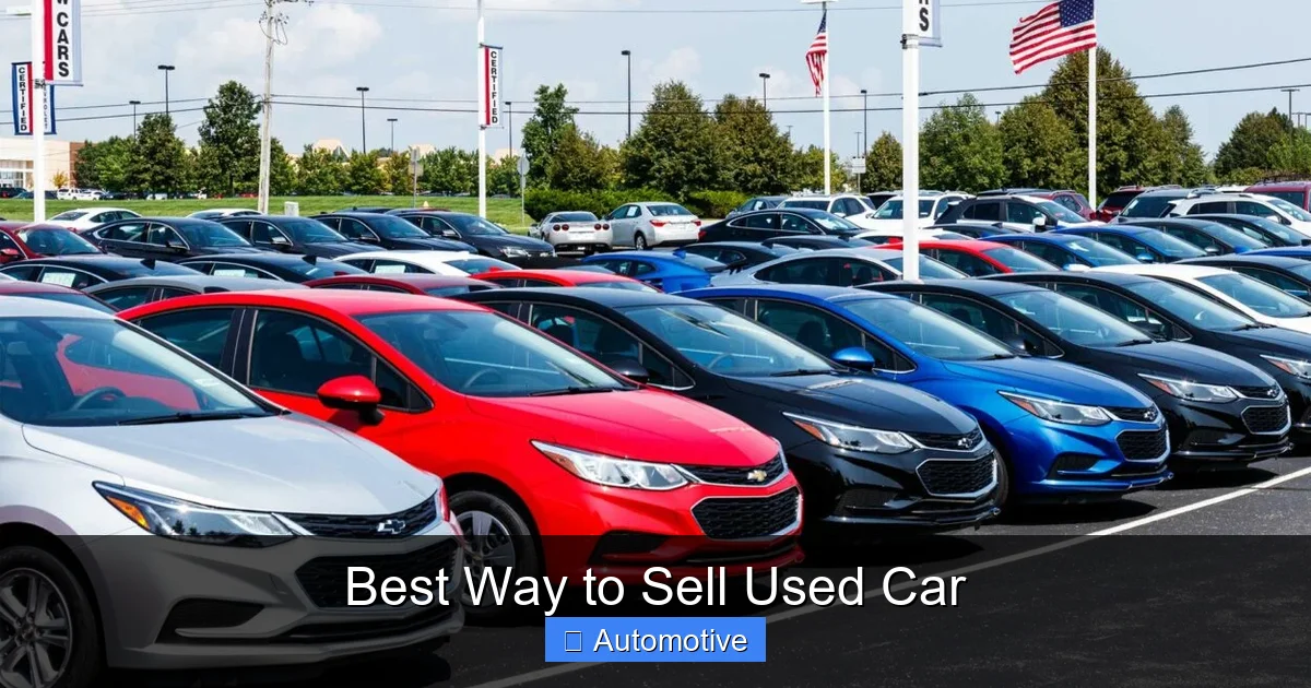 Best Way to Sell Used Car