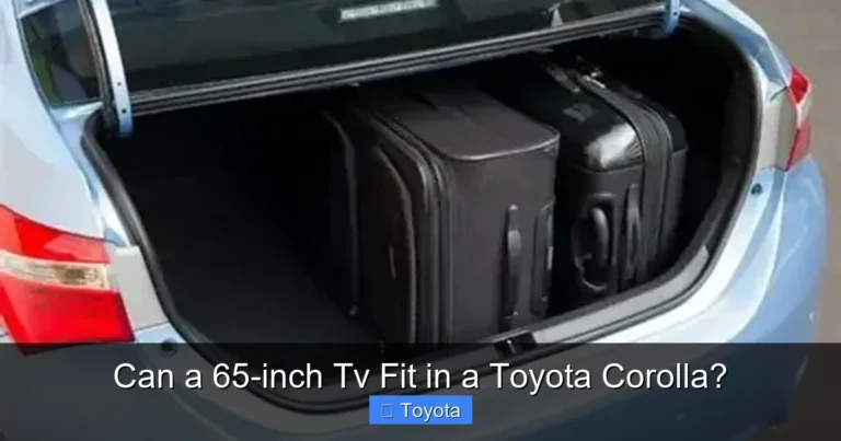 Can a 65-inch Tv Fit in a Toyota Corolla?
