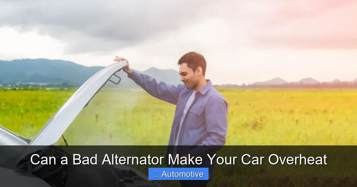 Can a Bad Alternator Make Your Car Overheat