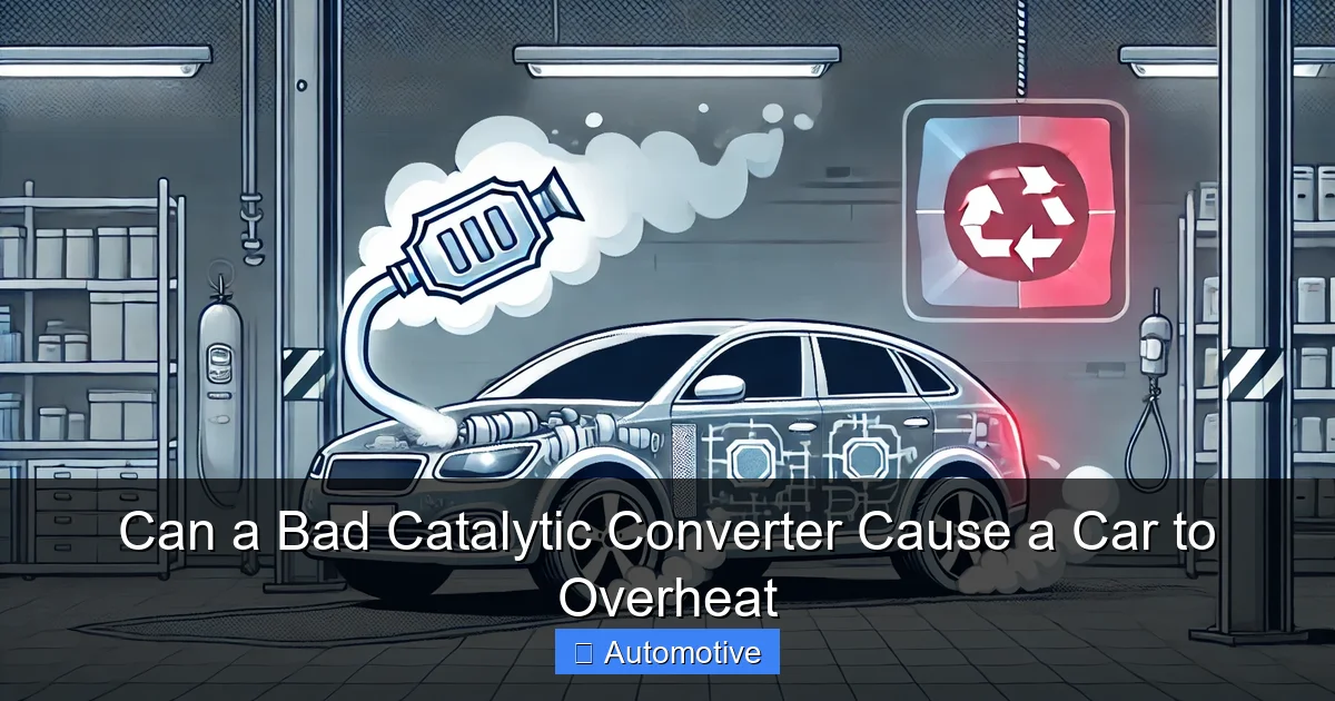 Can a Bad Catalytic Converter Cause a Car to Overheat