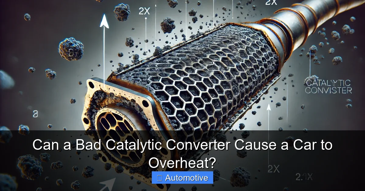 Can a Bad Catalytic Converter Cause a Car to Overheat?