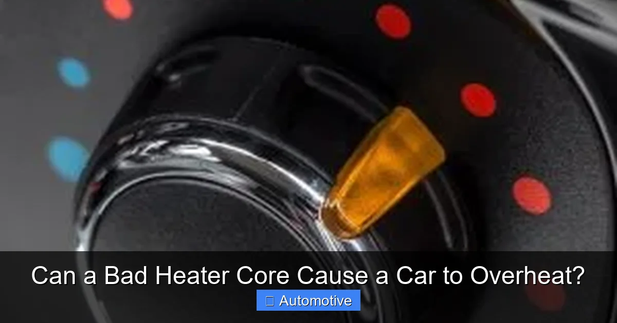 Can a Bad Heater Core Cause a Car to Overheat?