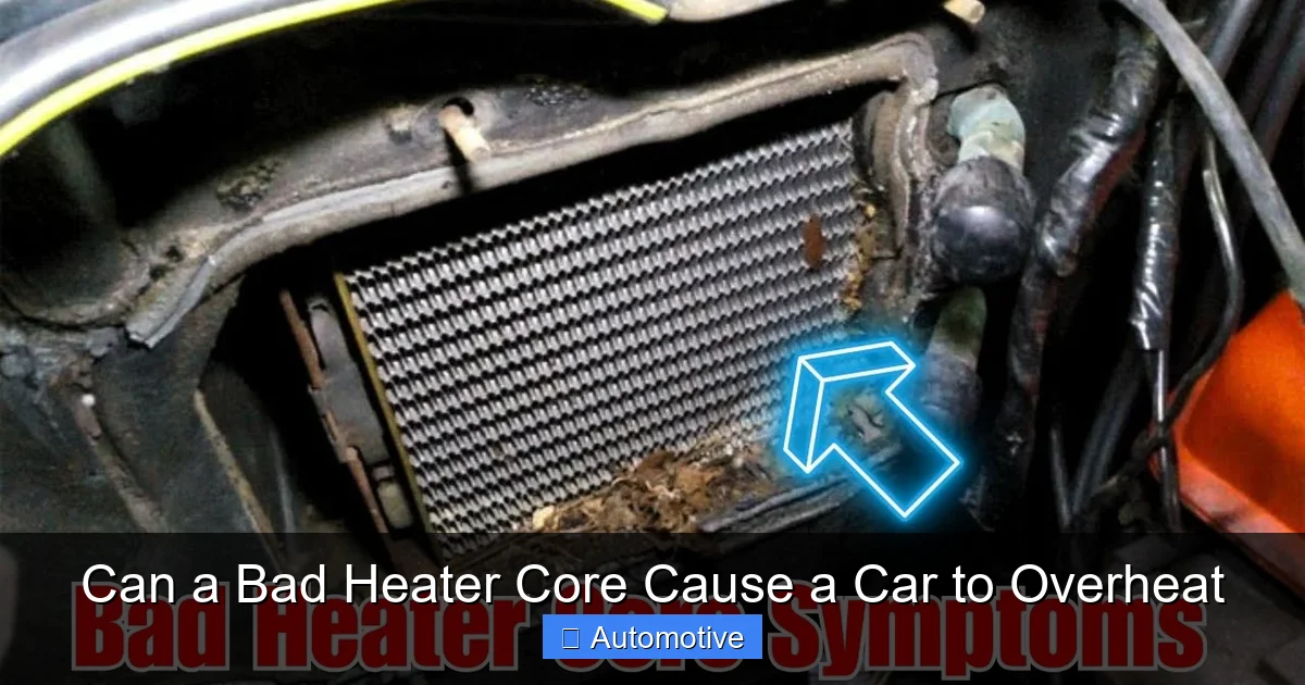 Can a Bad Heater Core Cause a Car to Overheat