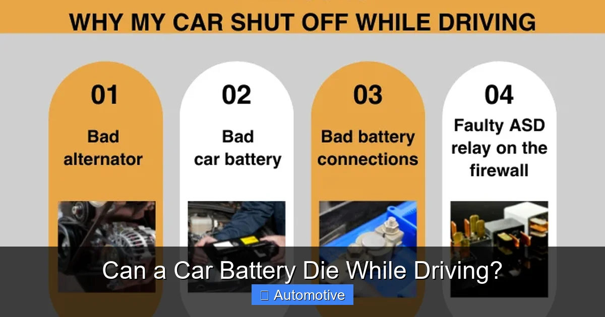 Can a Car Battery Die While Driving?