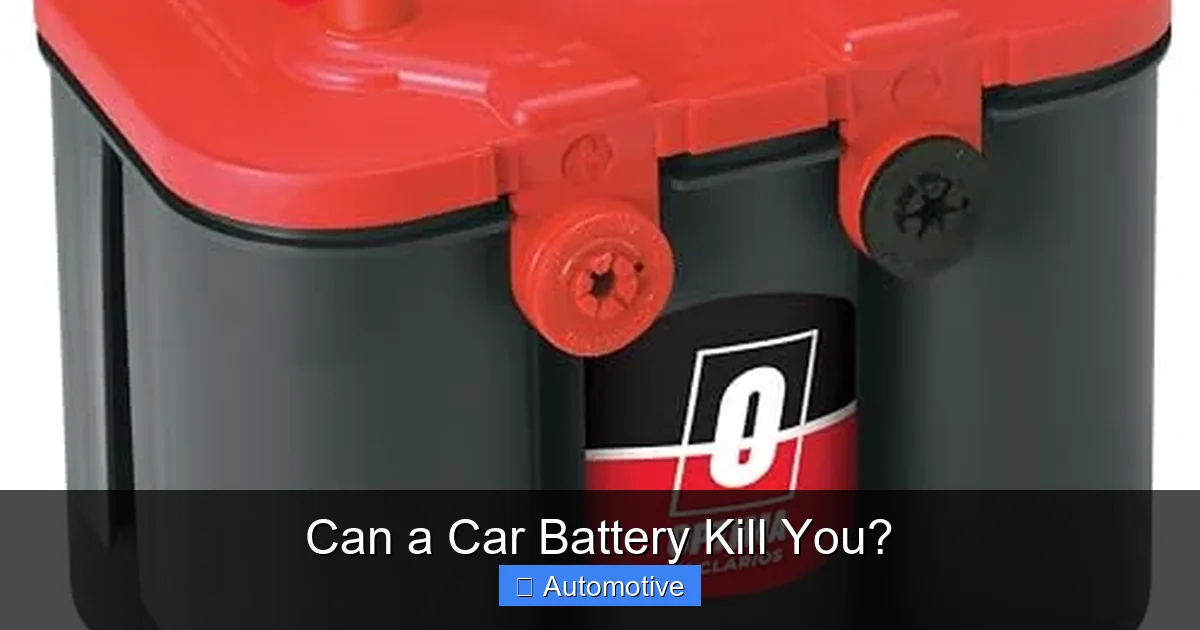 Can a Car Battery Kill You?