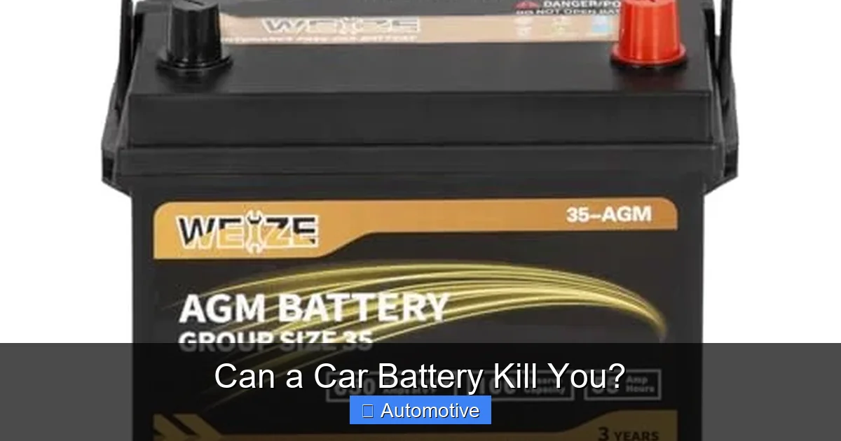 Can a Car Battery Kill You?