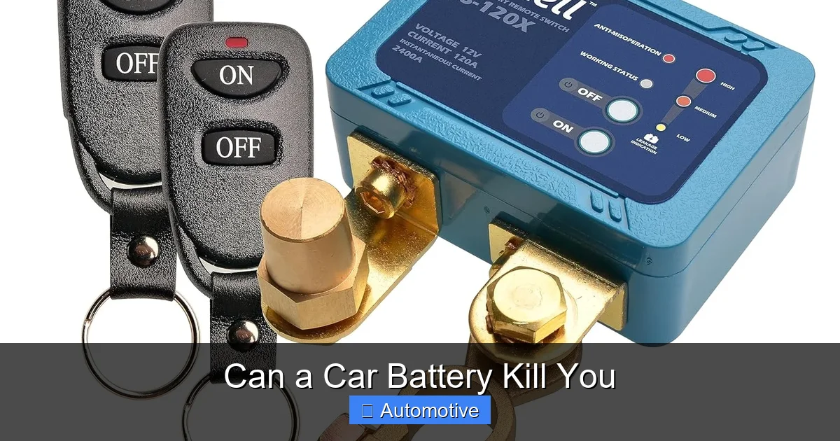 Can a Car Battery Kill You