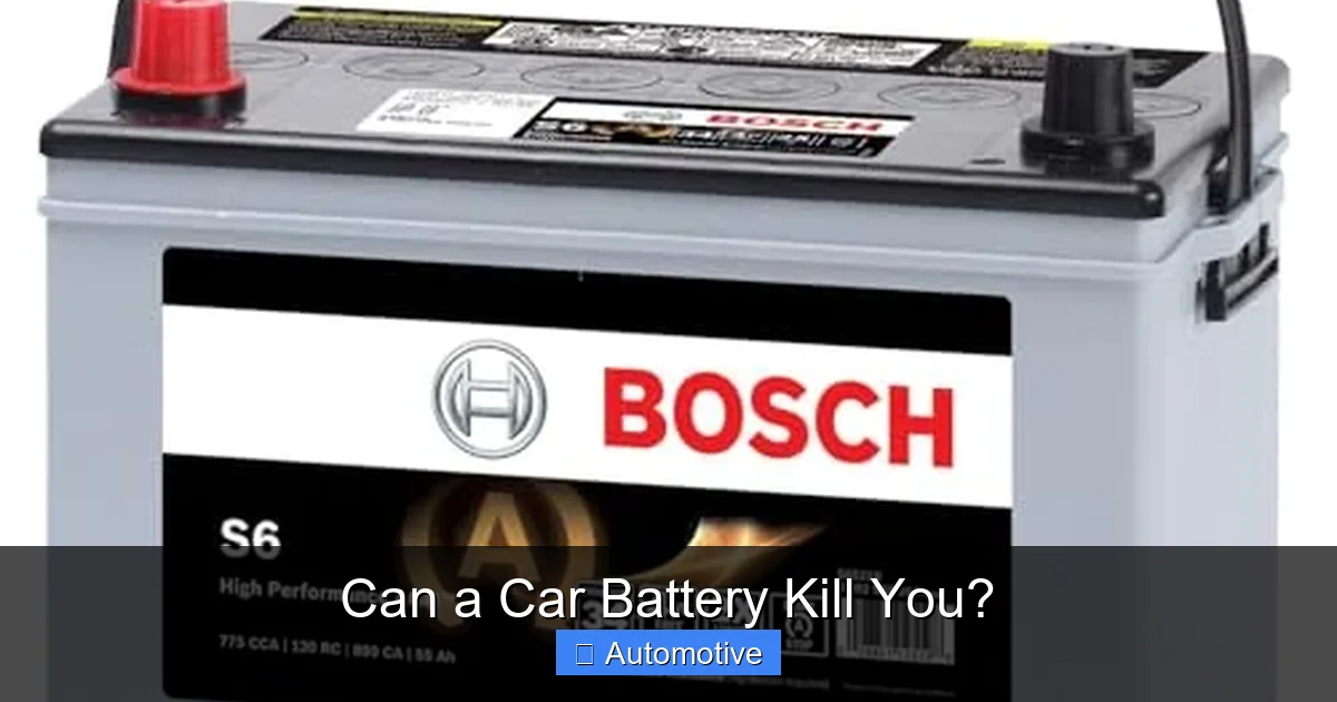 Can a Car Battery Kill You?