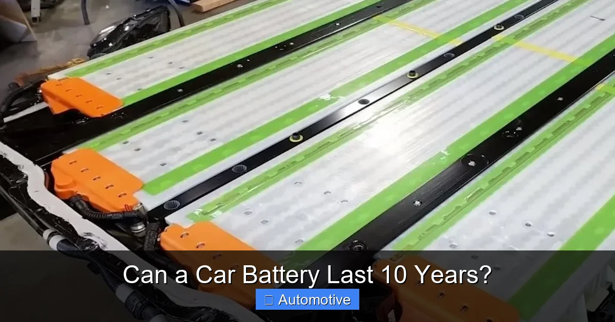 Can a Car Battery Last 10 Years?