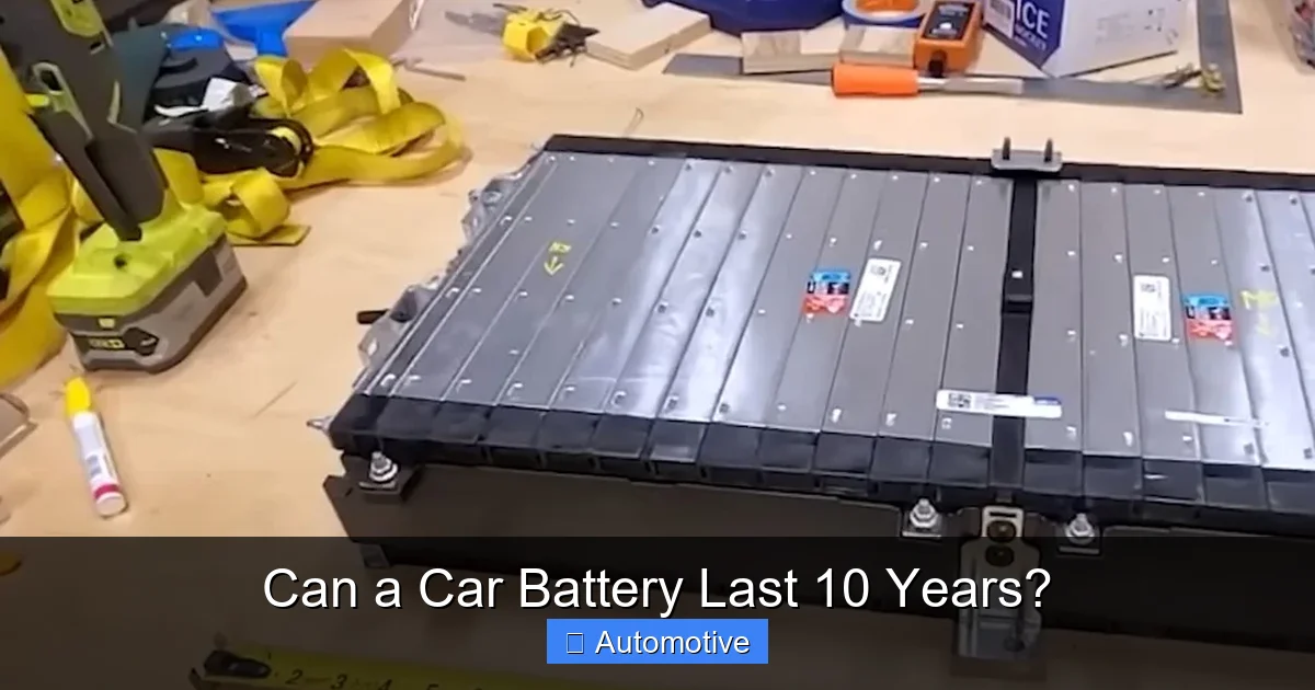 Can a Car Battery Last 10 Years?