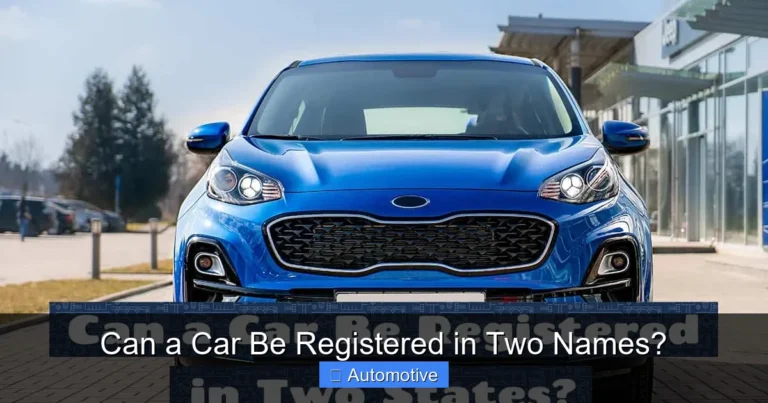 Can a Car Be Registered in Two Names?