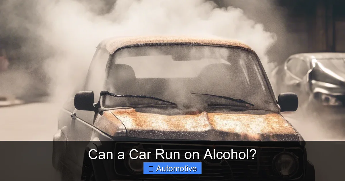 Can a Car Run on Alcohol?