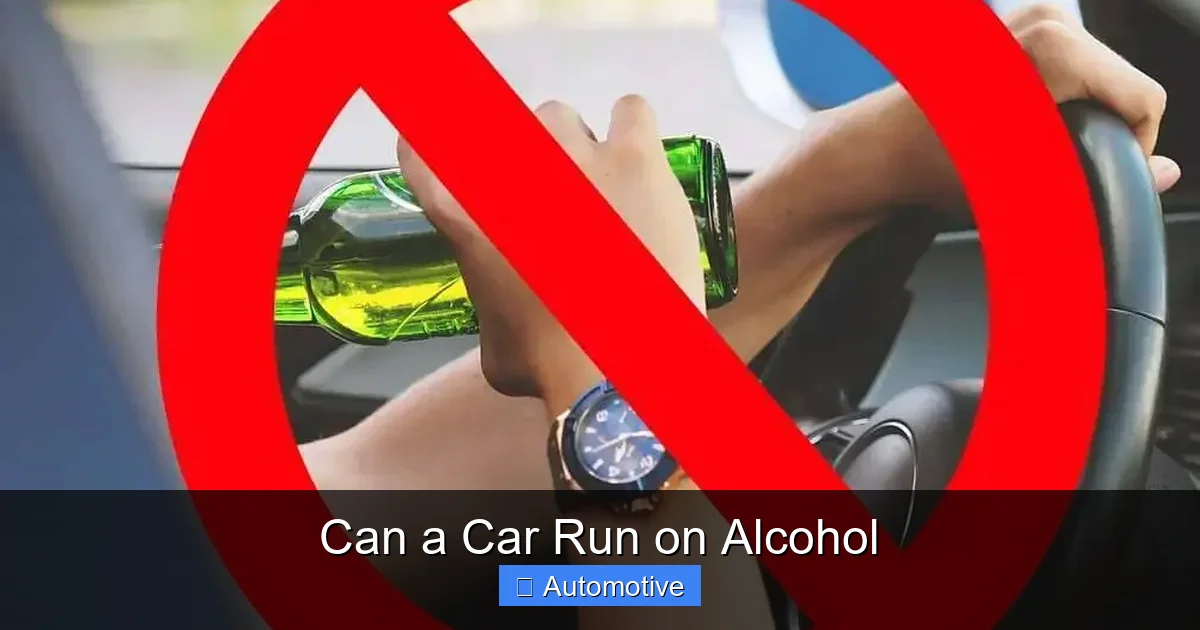 Can a Car Run on Alcohol