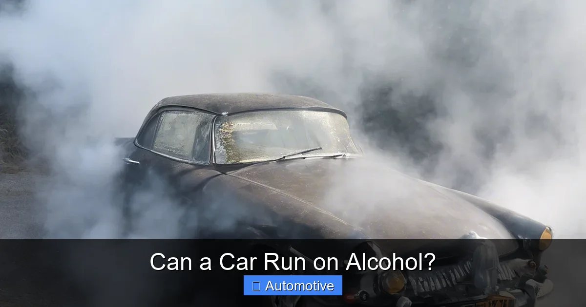 Can a Car Run on Alcohol?
