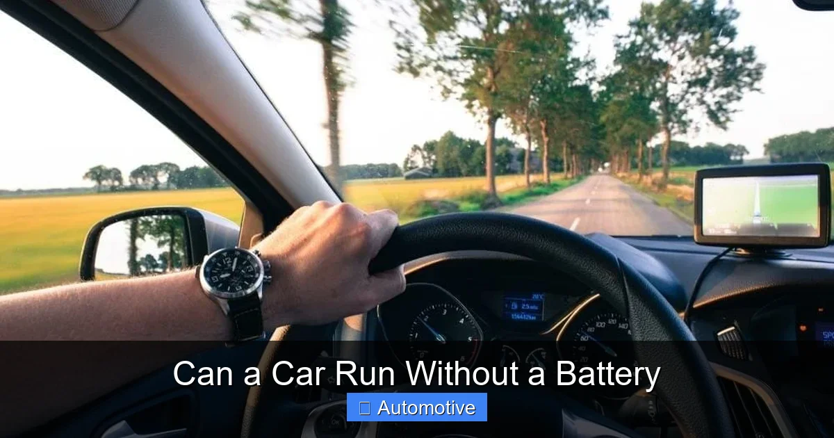 Can a Car Run Without a Battery