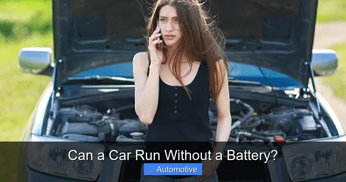 Can a Car Run Without a Battery?