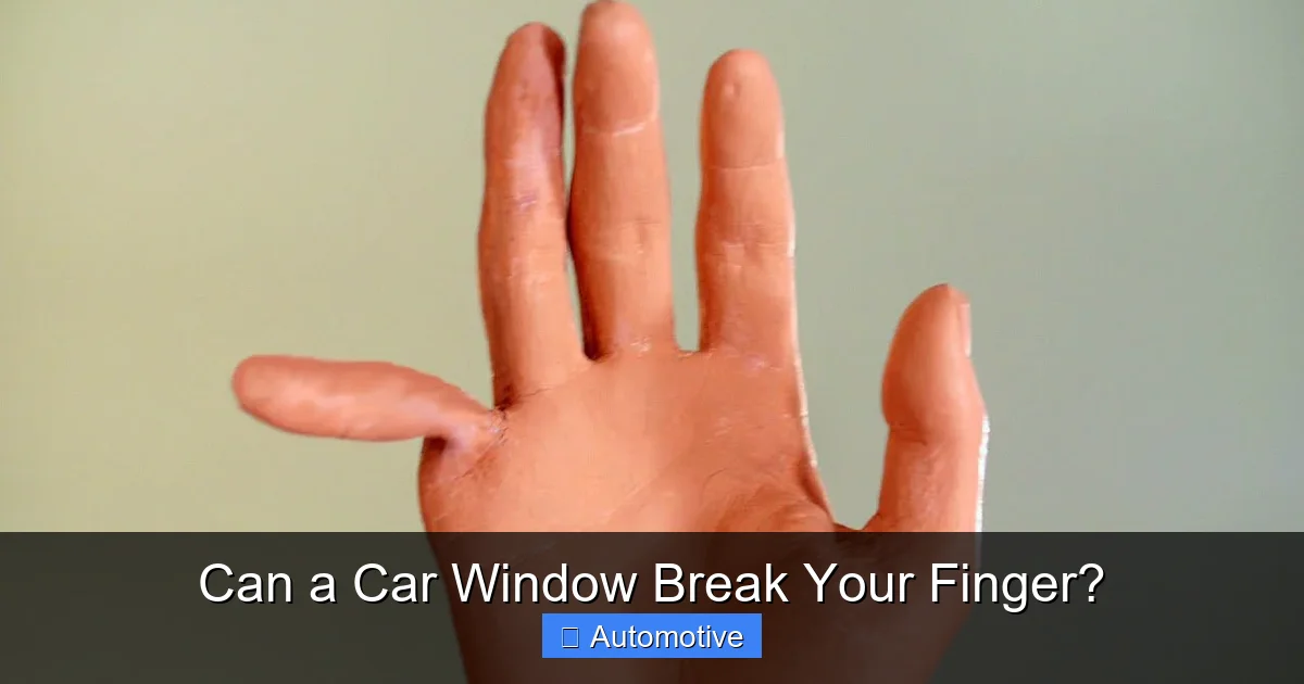 Can a Car Window Break Your Finger?