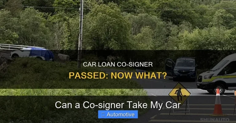 Can a Co-signer Take My Car