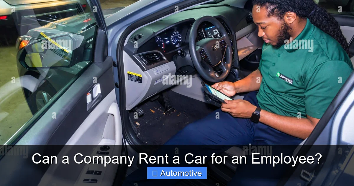 Can a Company Rent a Car for an Employee?