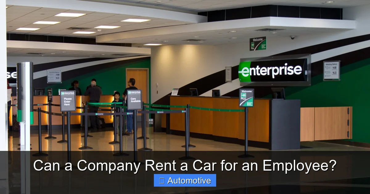 Can a Company Rent a Car for an Employee?
