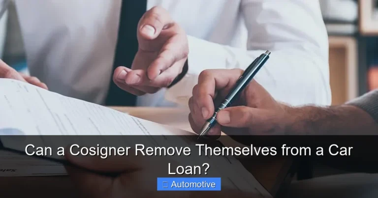 Can a Cosigner Remove Themselves from a Car Loan?