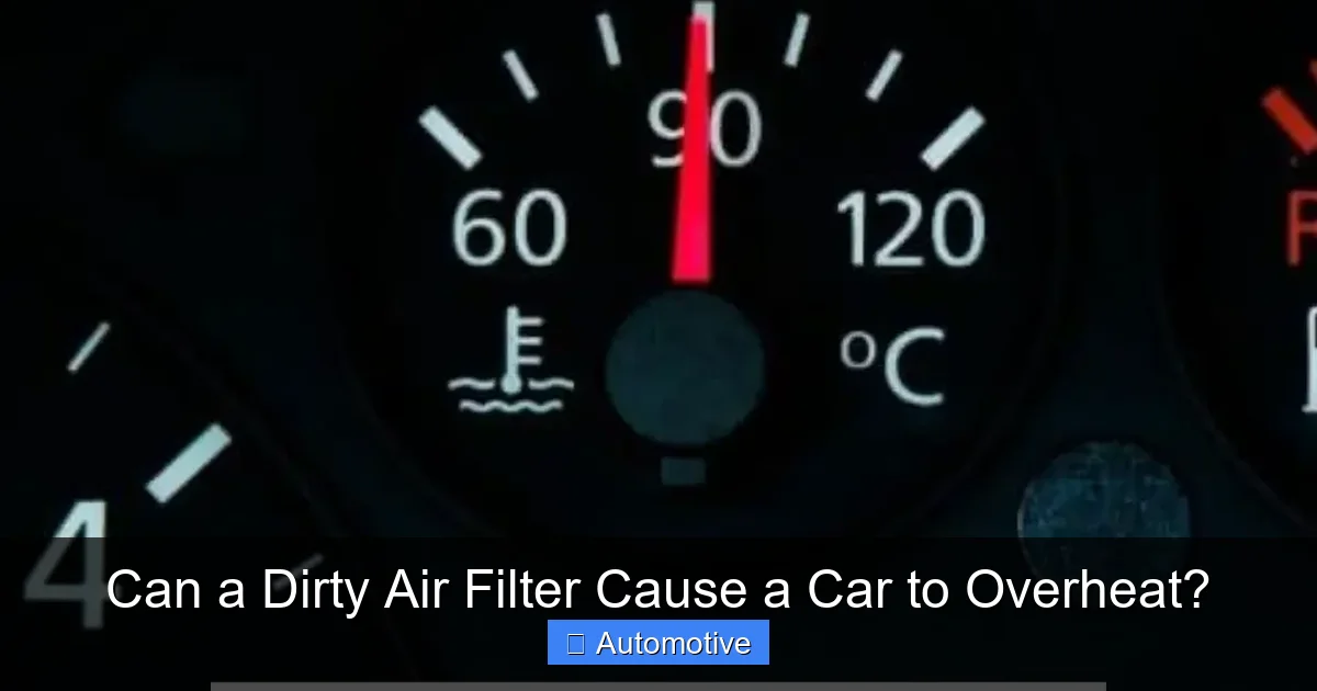 Can a Dirty Air Filter Cause a Car to Overheat?