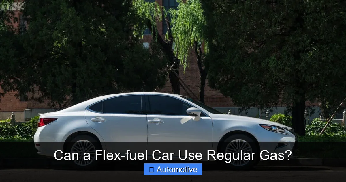 Can a Flex-fuel Car Use Regular Gas?