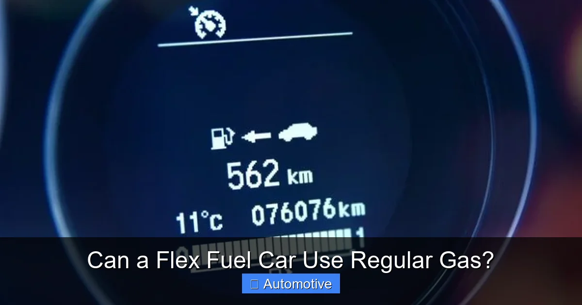 Can a Flex Fuel Car Use Regular Gas?