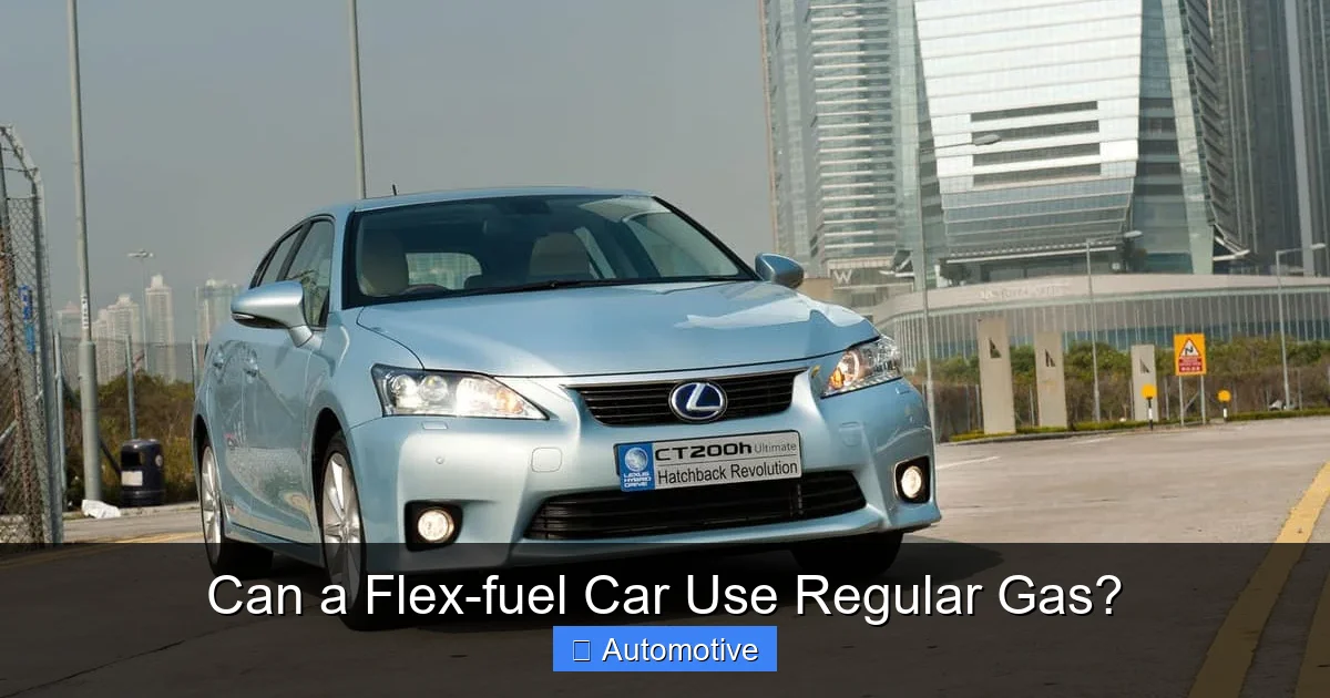 Can a Flex-fuel Car Use Regular Gas?