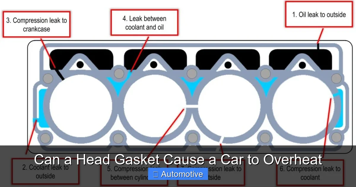 Can a Head Gasket Cause a Car to Overheat
