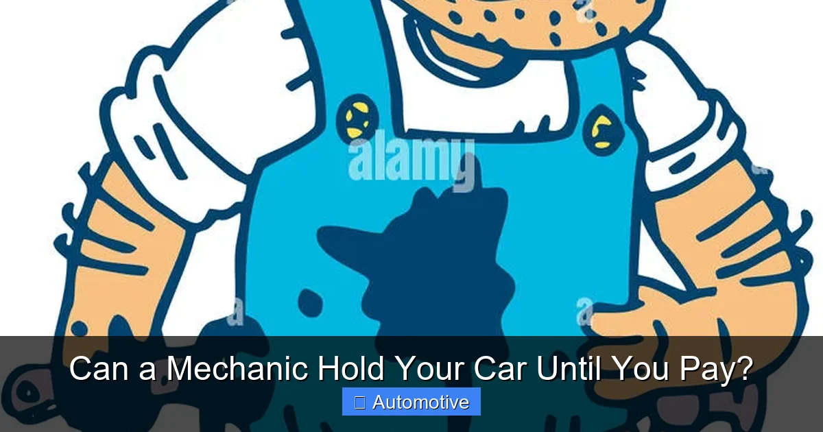 Can a Mechanic Hold Your Car Until You Pay?