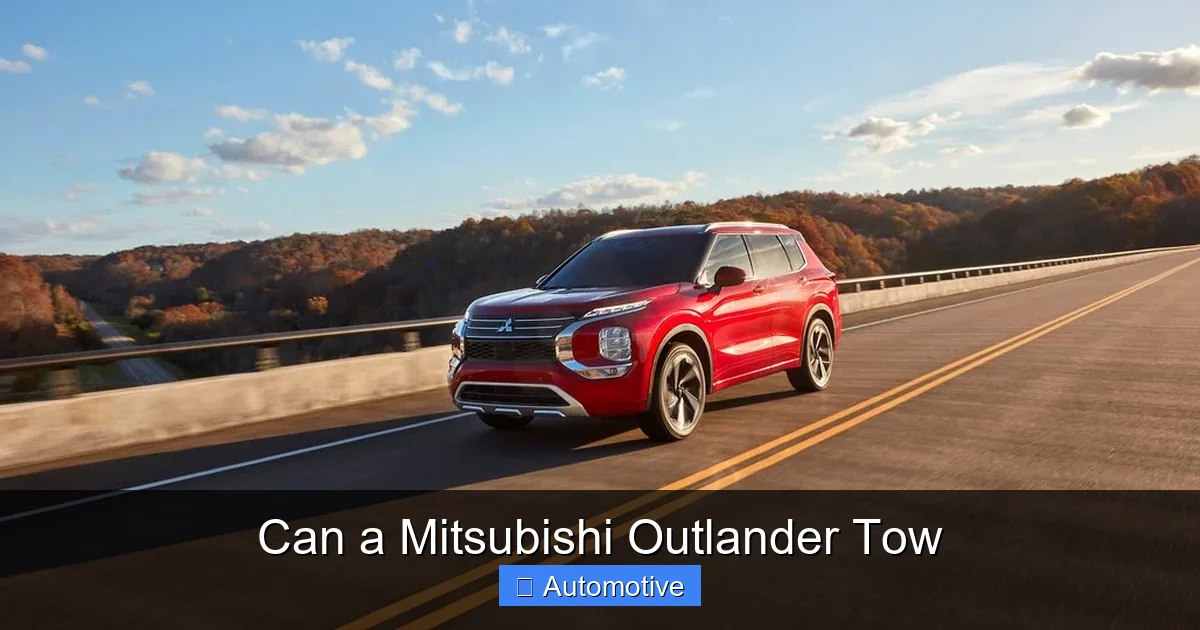 Can a Mitsubishi Outlander Tow