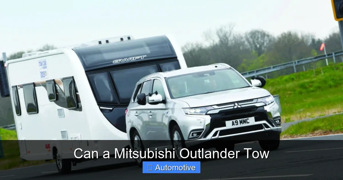 Can a Mitsubishi Outlander Tow