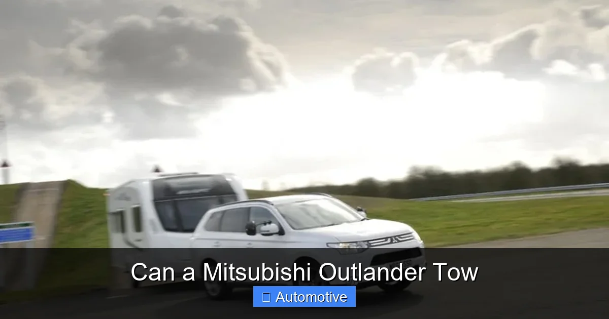 Can a Mitsubishi Outlander Tow