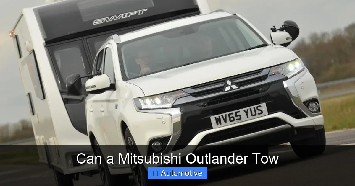 Can a Mitsubishi Outlander Tow