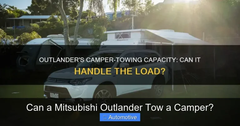 Can a Mitsubishi Outlander Tow a Camper?
