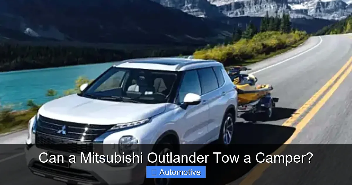 Can a Mitsubishi Outlander Tow a Camper?